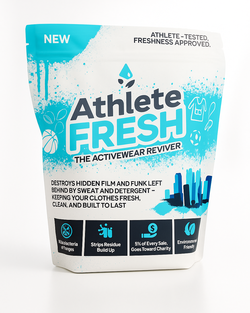 Athlete Fresh packaging on a white background