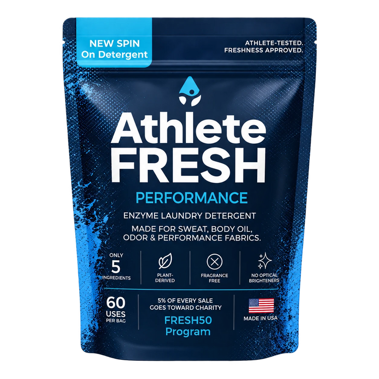 Athlete Fresh Performance enzyme laundry detergent pouch