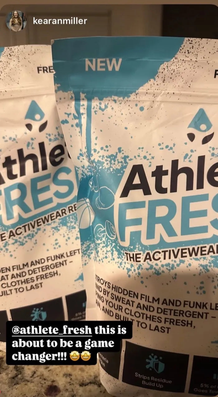 Customer Instagram story: two bags of Athlete Fresh, captioned this is about to be a game changer